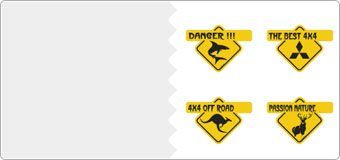 Autocollants Australia 4x4